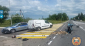 Секунда от гибели: мотоциклист чудом выжил в страшной аварии под Калининградом