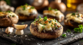 Запечённые шампиньоны с сыром и чесноком — блюдо, от которого не оторваться, готовится за 15 минут