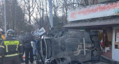 В Гурьевске после столкновения двух машин автомобиль вылетел на тротуар и сбил трёх пешеходов