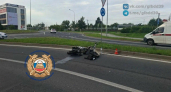 Авария с мотоциклистом , двоих госпитализировали: полиция выясняет причины аварии на Сельме