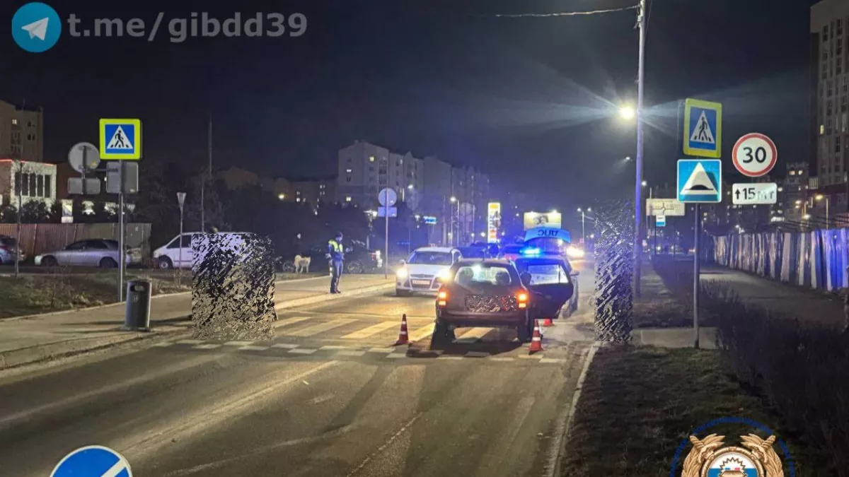 Второе ЧП за прошедший день на Елизаветинской: на «зебре» пострадал 49-летний мужчина в Калининграде