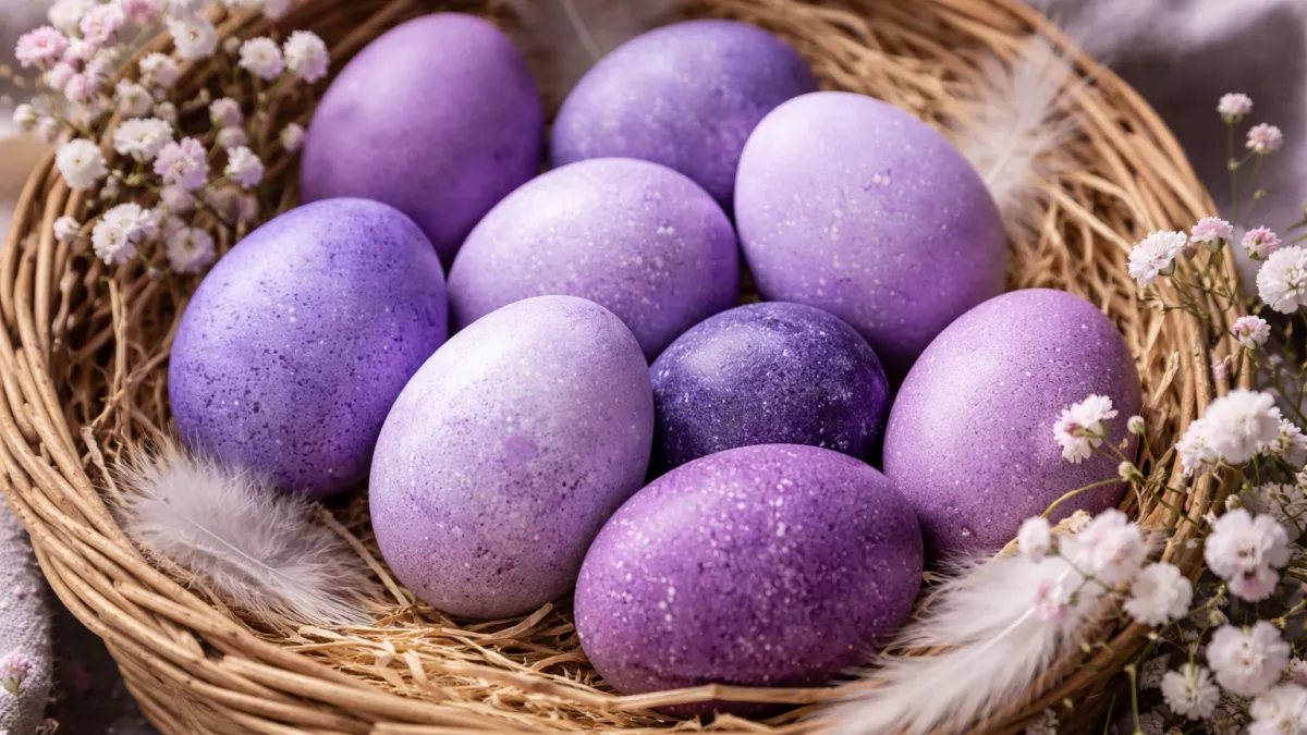Хотите фиолетовые пасхальные яйца как космос? Вот как получить красивый цвет с помощью обычных продуктов
