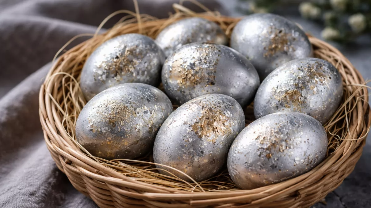 Пасхальная магия за 5 минут: как сделать яйца с эффектом «лунной пыли» без дорогих красителей