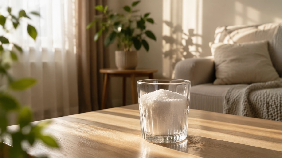 Ставлю стакан с солью в комнате — через 2 дня воздух стал другим: простой лайфхак без химии