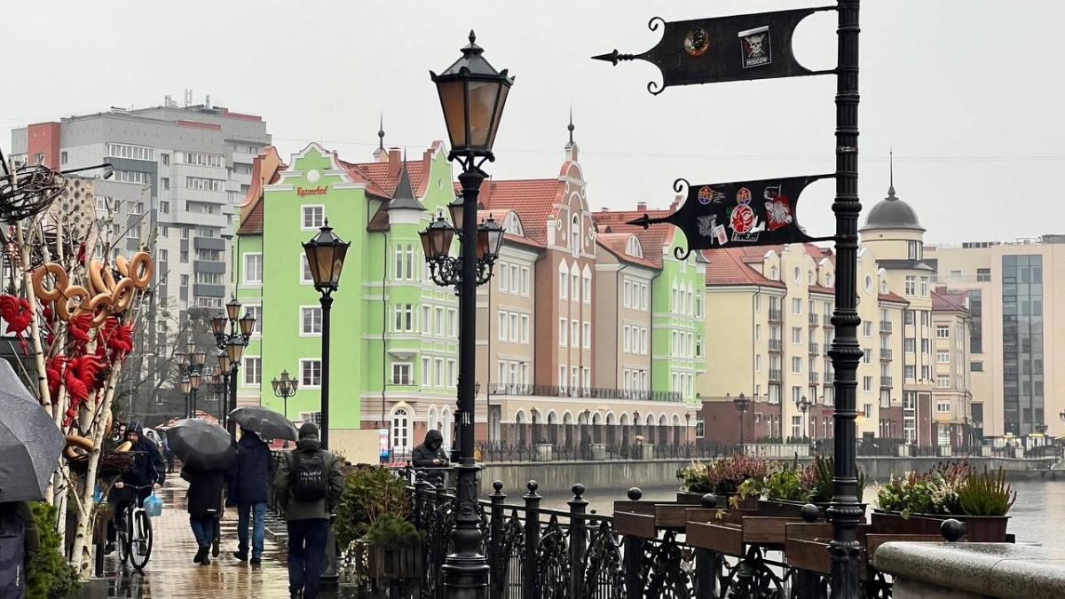 В Калининграде 25 апреля пасмурно, дождливо и по-осеннему холодно: погода на субботу