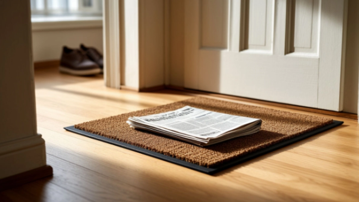 Зачем финны кладут газету под коврик у входной двери: простой приём, который спасает пол - речь не про отопление