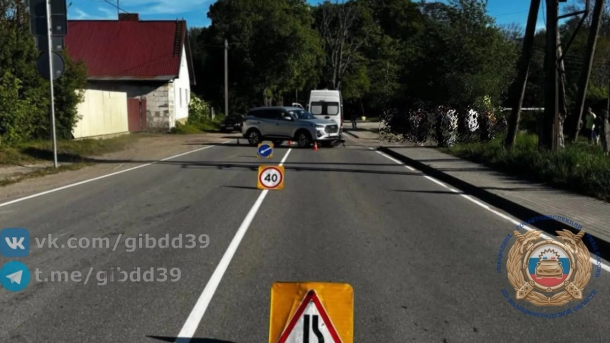 Мотоцикл после удара отбросило на встречную машину»: в Гурьевске байкер попал сразу в два ДТП