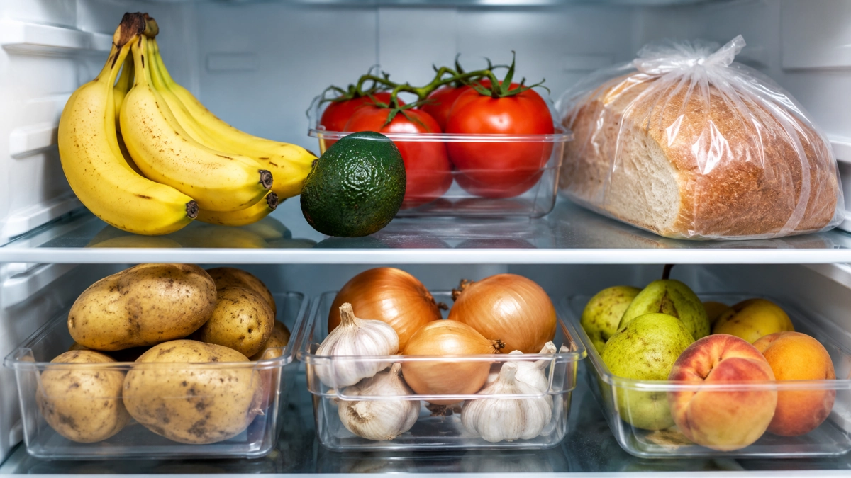 Хлеб, бананы, а что еще? Эти продукты нельзя хранить в холодильнике: технолог раскрыла ошибки, которые совершают 90% хозяек
