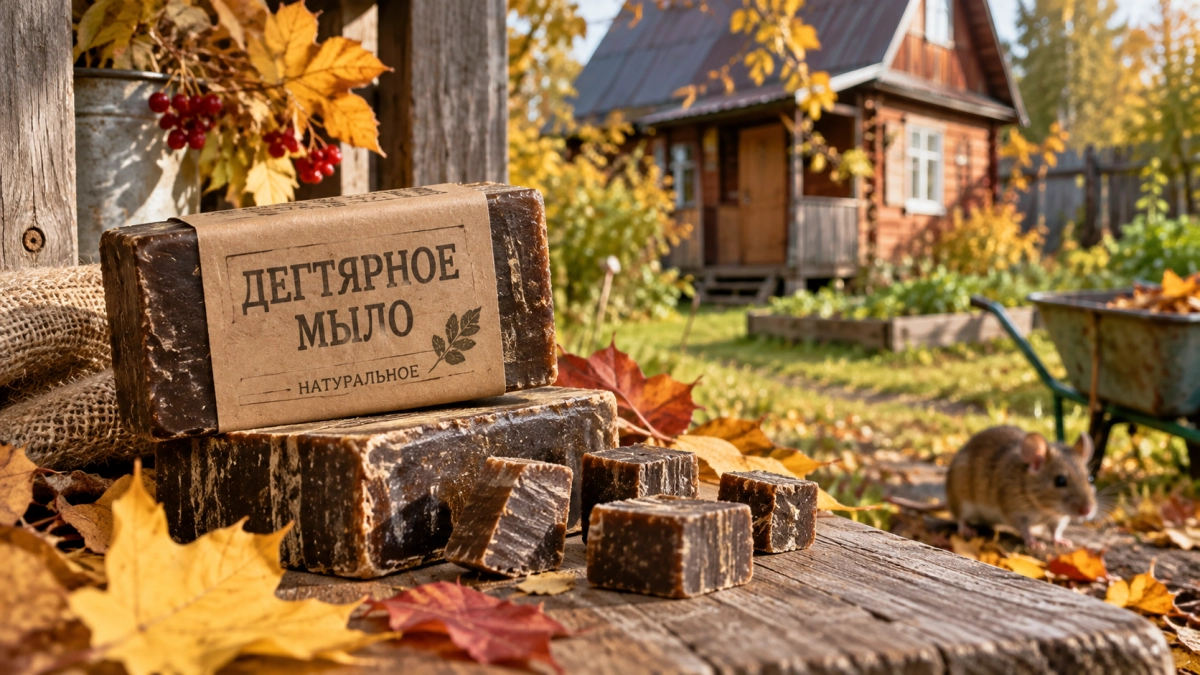 С первыми холодами беру 2 бруска дегтярного мыла и тащу на дачу: совет дед из деревни — в доме спокойно до весны