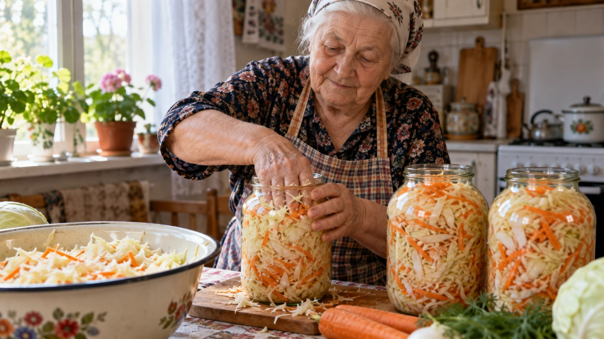 1 горсть на 5 кг - и вкус уже другой: чем усилить квашеную капусту без сложных рецептов