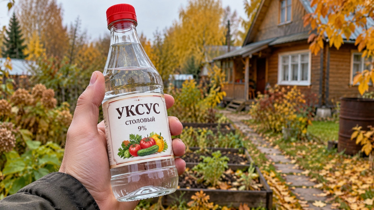 С первым снегом покупаю 5 л уксуса 9%: дома спокойно до марта - подсказал старичок из деревни