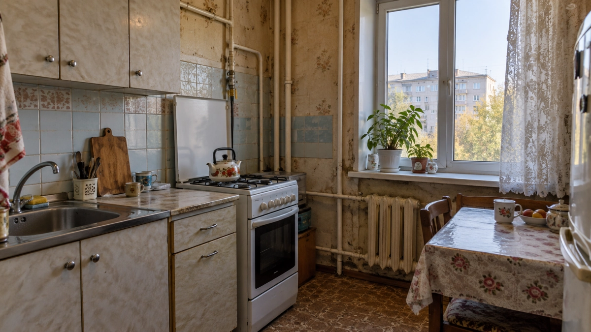 Трубы на кухне — колхоз и безвкусица: как спрятать их аккуратно и не потерять доступ